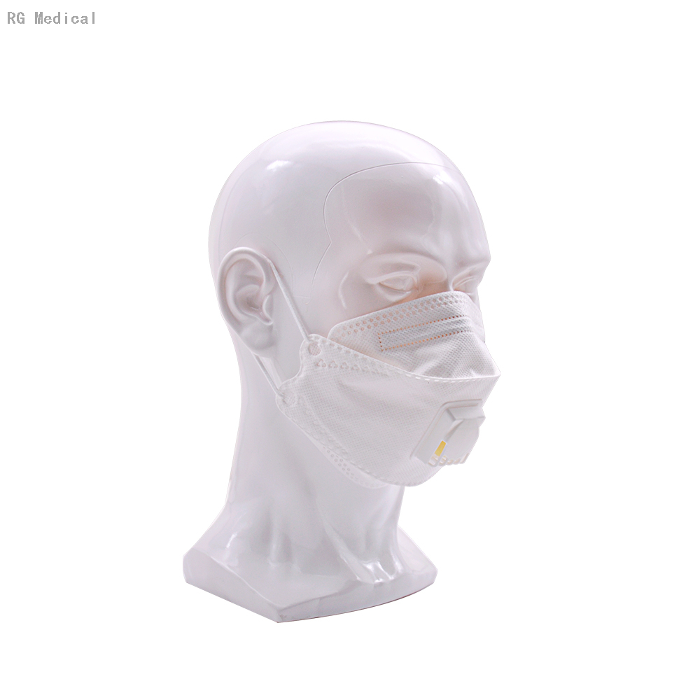 PM2.5 contre masque facial à valve de type poisson FFP3
