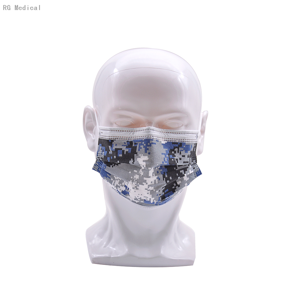 Masque facial 3ply pour respirateur jetable respectueux de la peau