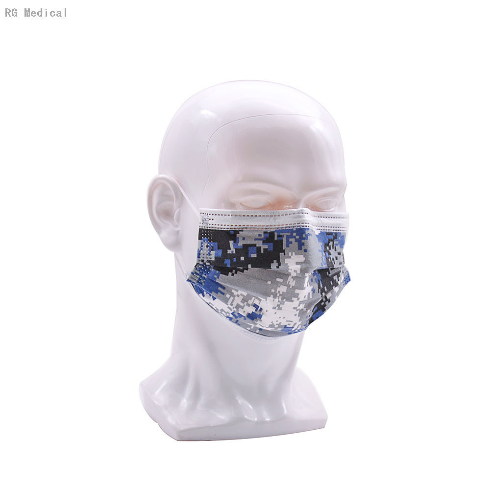 Masque facial 3ply protecteur jetable de filtre à air respiratoire